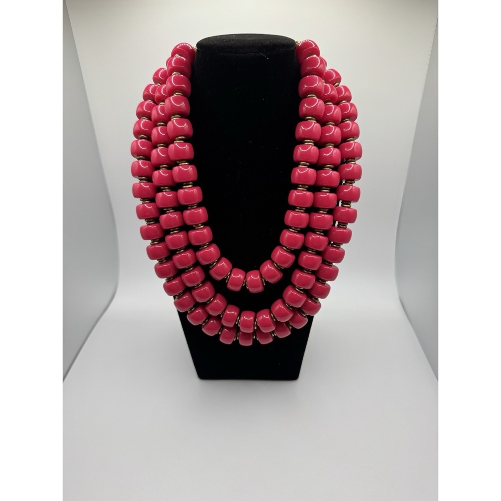Premier Designs Hot Pink Demi Parure Necklace - New Old Stock